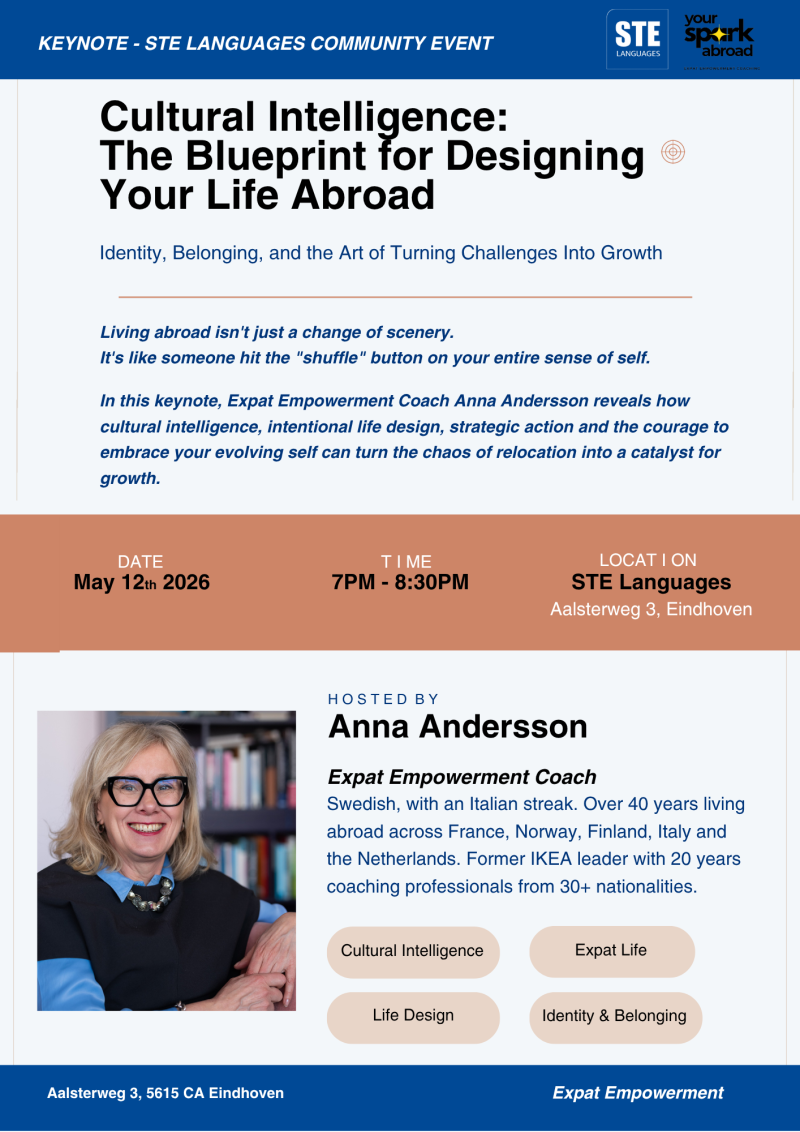 Keynote Anna Andersson 12 May 19.00-20.30 hours - Is Cultural Intelligence the New IQ?
